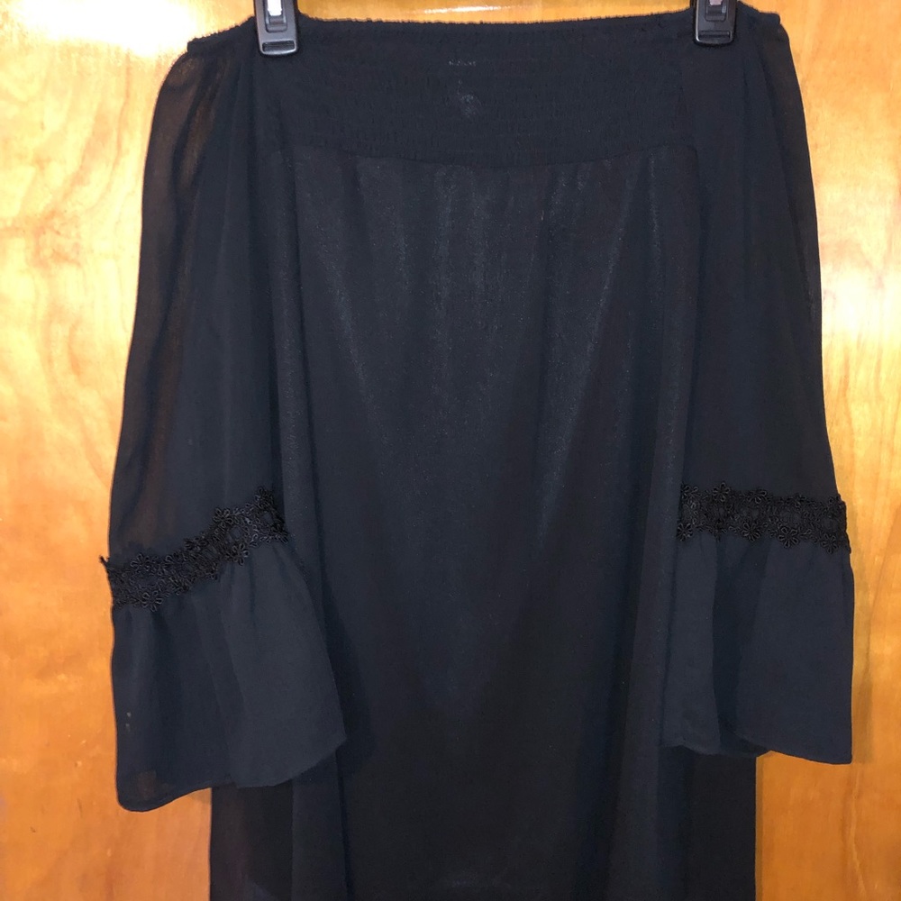 Black Off the Shoulder Alfani Blouse